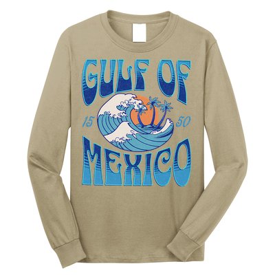 Gulf Of Mexico Est 1550 Retro Vintage Beach Long Sleeve Shirt