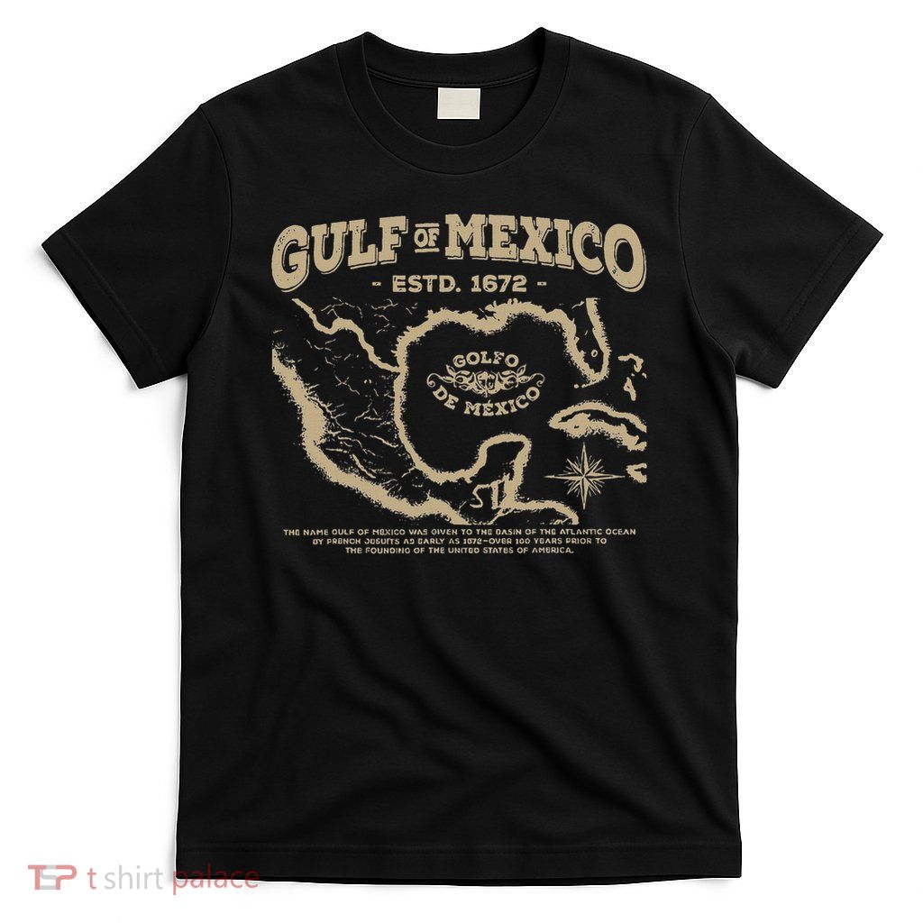 Gulf Of Mexico 1672 Map T-Shirt