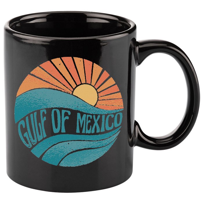 Gulf Of Mexico 11oz C Handle Ceramic Mug