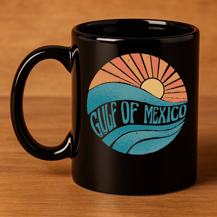 Gulf Of Mexico 11oz C Handle Ceramic Mug