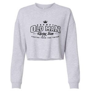 Grumpy Old Man Racing Team MX For Grandfather Cropped Pullover Crew