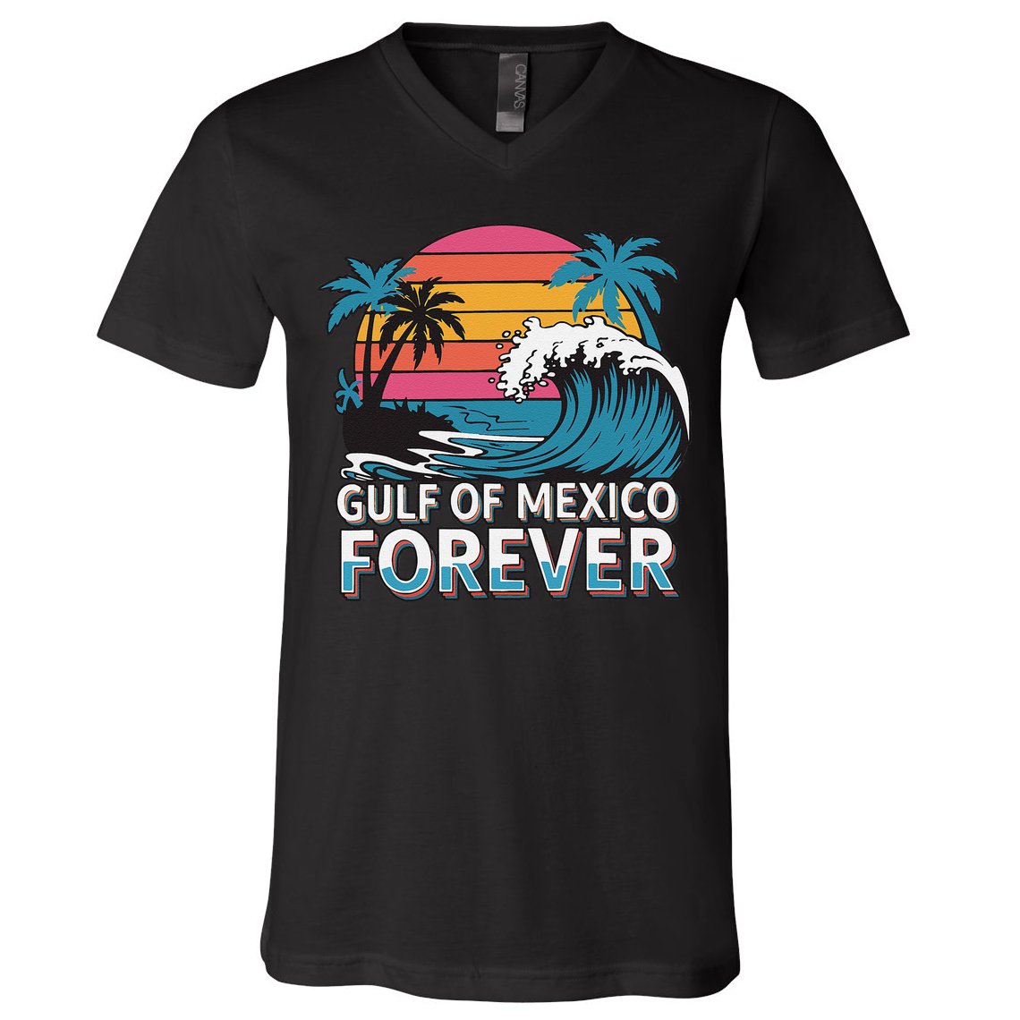 Gulf Of Mexico Oceanic Basin Tourist Spot Travel V-Neck T-Shirt
