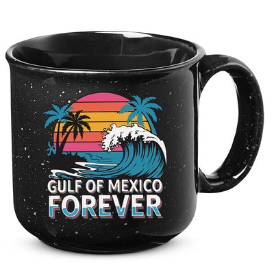 Gulf Of Mexico Oceanic Basin Tourist Spot Travel 15oz Campfire Ceramic Mug