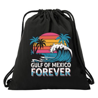 Gulf Of Mexico Oceanic Basin Tourist Spot Travel Drawstring Bag