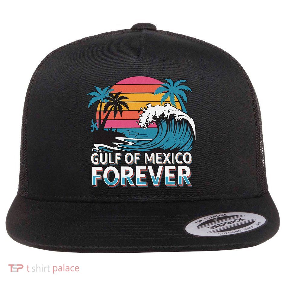 Gulf Of Mexico Oceanic Basin Tourist Spot Travel Flatbill Hat
