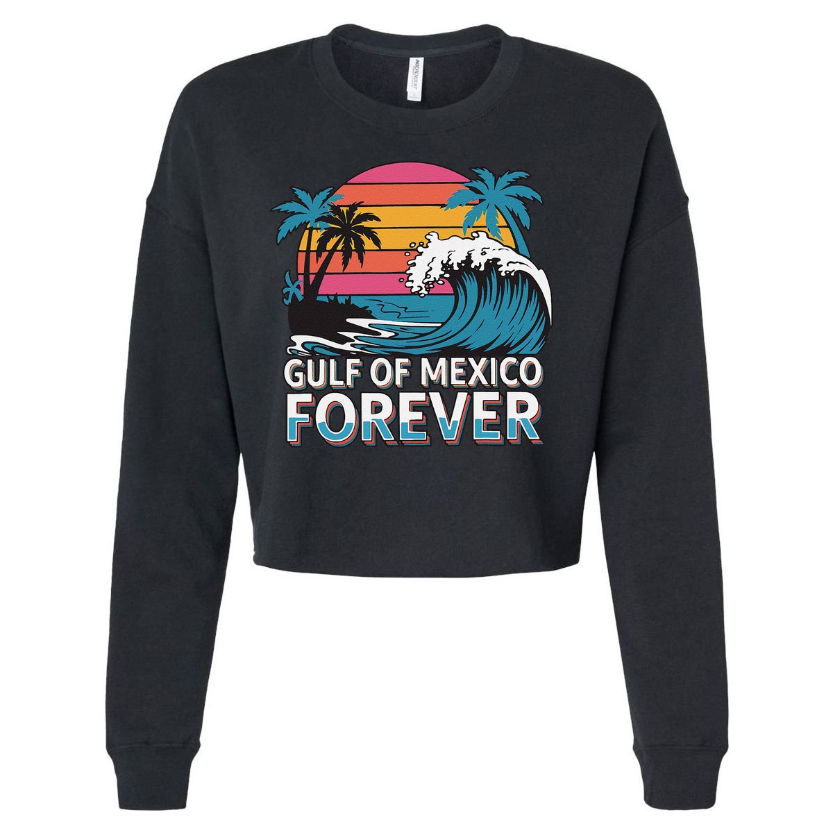 Gulf Of Mexico Oceanic Basin Tourist Spot Travel Cropped Pullover Crew