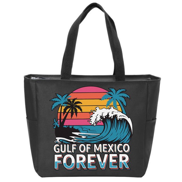 Gulf Of Mexico Oceanic Basin Tourist Spot Travel Zip Tote Bag