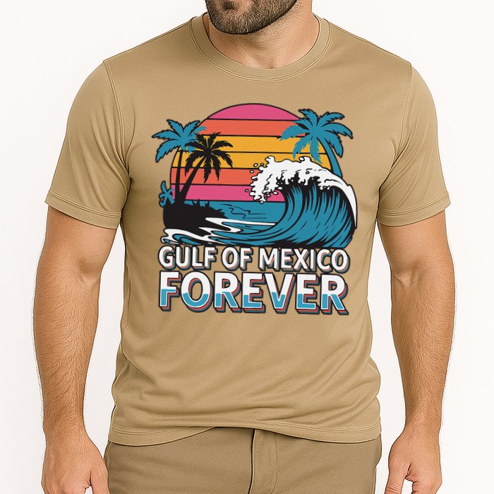 Gulf Of Mexico Oceanic Basin Tourist Spot Travel Cooling Performance Crew T-Shirt