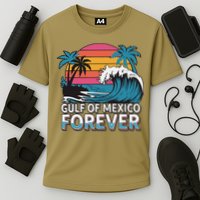 Gulf Of Mexico Oceanic Basin Tourist Spot Travel Cooling Performance Crew T-Shirt