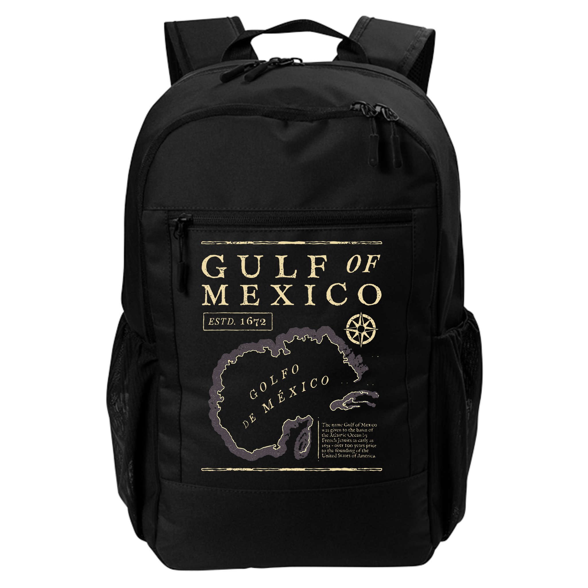 Gulf Of Mexico 1672 Historic Map Backpack