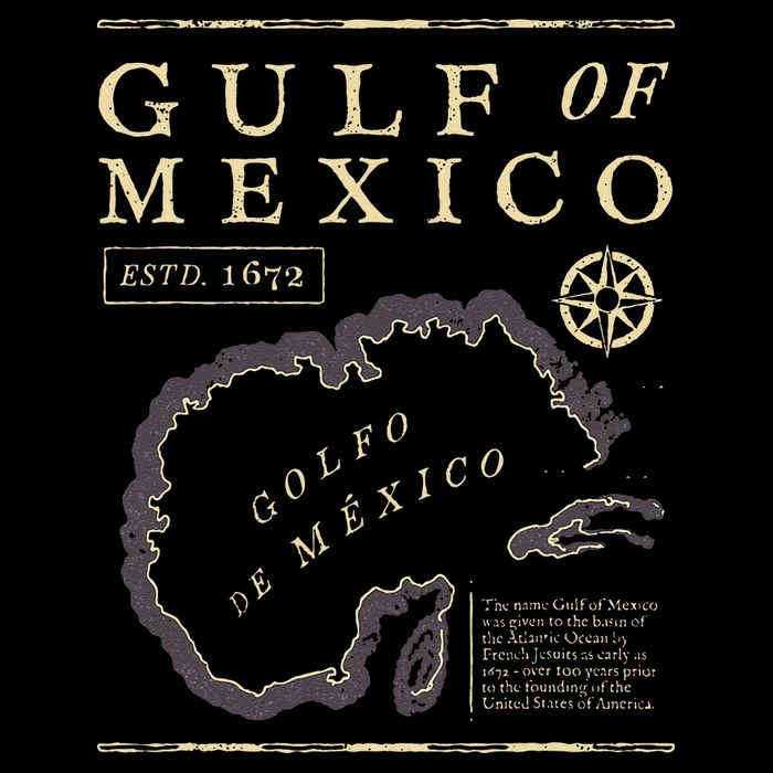 Gulf Of Mexico 1672 Historic Map 7-Panel Snapback Hat