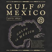 Gulf Of Mexico 1672 Historic Map 25L Jumbo Tote