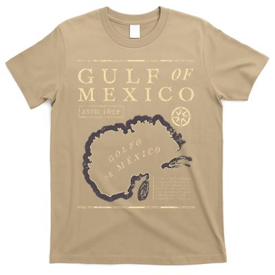 Gulf Of Mexico 1672 Historic Map T-Shirt
