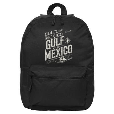 Gulf Of Mexico Since 1550 History Origin Facts 16 in Basic Backpack