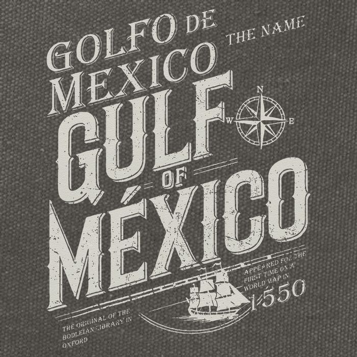 Gulf Of Mexico Since 1550 History Origin Facts Cotton Canvas Backpack