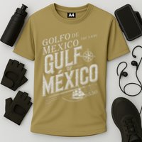 Gulf Of Mexico Since 1550 History Origin Facts Cooling Performance Crew T-Shirt
