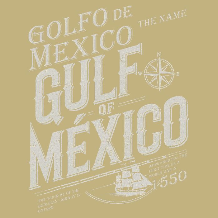 Gulf Of Mexico Since 1550 History Origin Facts Cooling Performance Crew T-Shirt