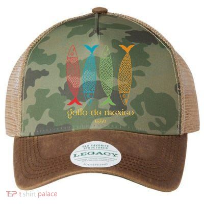 Gulf Of Mexico Golfo De MéXico 1550 Sardine Legacy Tie Dye Trucker Hat