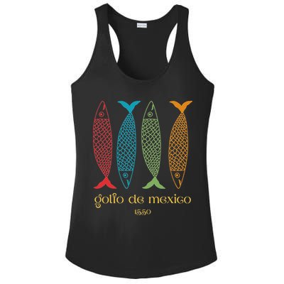 Gulf Of Mexico Golfo De MéXico 1550 Sardine Ladies PosiCharge Competitor Racerback Tank