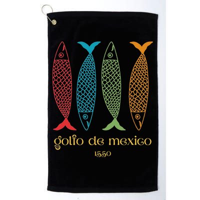 Gulf Of Mexico Golfo De MéXico 1550 Sardine Golf Towel