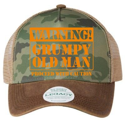 Grumpy Old Man For Grandfathers Dads Legacy Tie Dye Trucker Hat