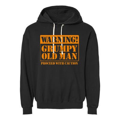 Grumpy Old Man For Grandfathers Dads Garment-Dyed Fleece Hoodie