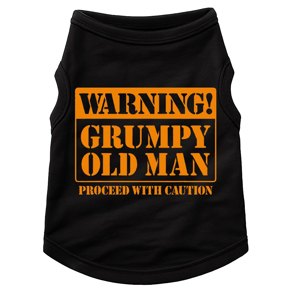 Grumpy Old Man For Grandfathers Dads Doggie Tank