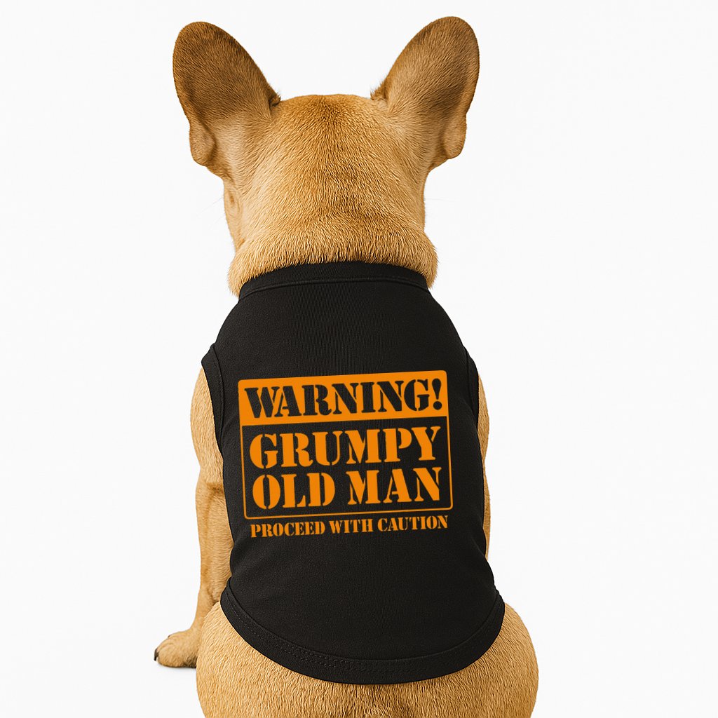 Grumpy Old Man For Grandfathers Dads Doggie Tank