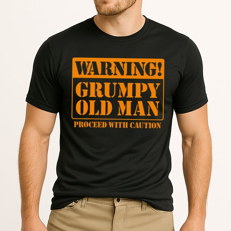 Grumpy Old Man For Grandfathers Dads Performance Shirt