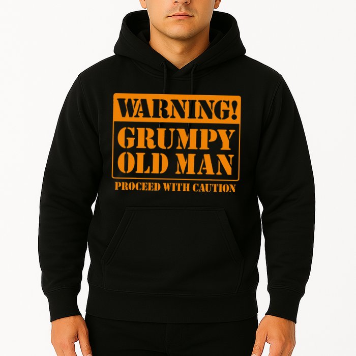 Grumpy Old Man For Grandfathers Dads Hoodie