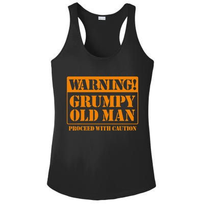 Grumpy Old Man For Grandfathers Dads Ladies PosiCharge Competitor Racerback Tank