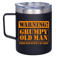 Grumpy Old Man For Grandfathers Dads 12oz Stainless Steel Coffee Mug