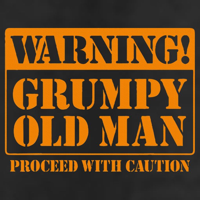 Grumpy Old Man For Grandfathers Dads Golf Towel