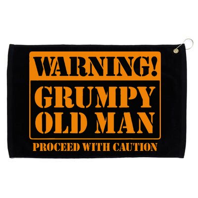 Grumpy Old Man For Grandfathers Dads Grommeted Golf Towel