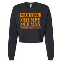 Grumpy Old Man For Grandfathers Dads Cropped Pullover Crew