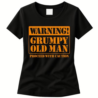Grumpy Old Man For Grandfathers Dads Womens T-Shirt