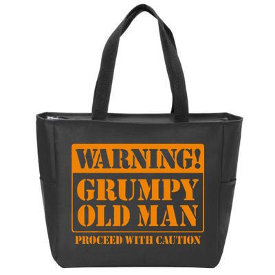 Grumpy Old Man For Grandfathers Dads Zip Tote Bag