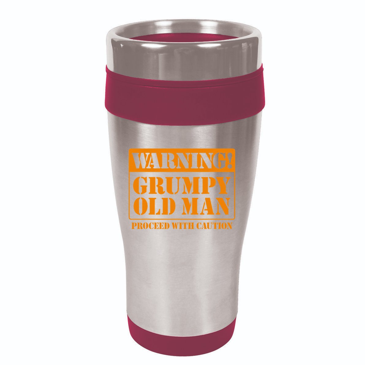 Grumpy Old Man For Grandfathers Dads 16oz Travel Tumbler