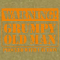 Grumpy Old Man For Grandfathers Dads Garment-Dyed Women's Muscle Tee