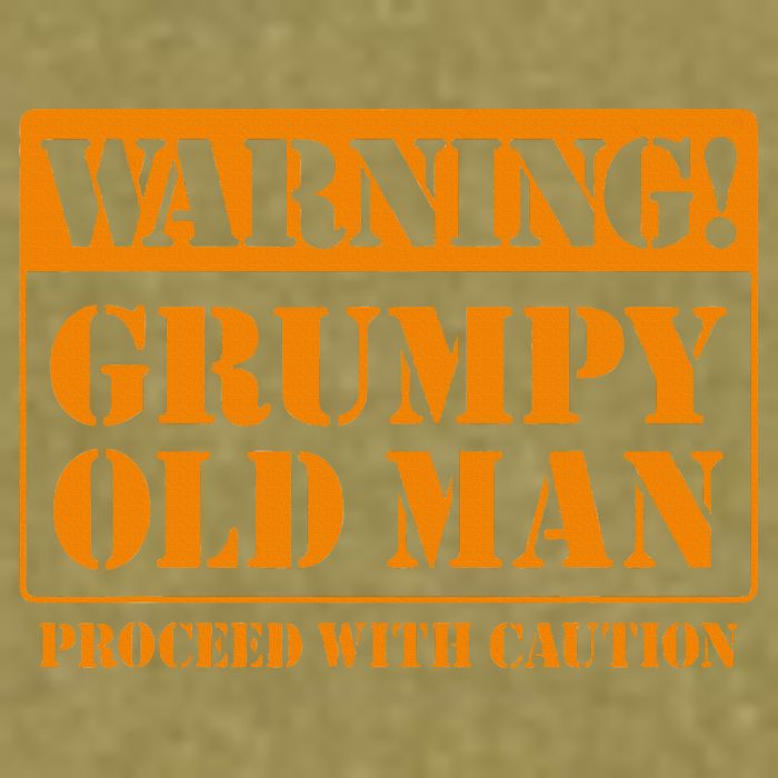 Grumpy Old Man For Grandfathers Dads Garment-Dyed Women's Muscle Tee