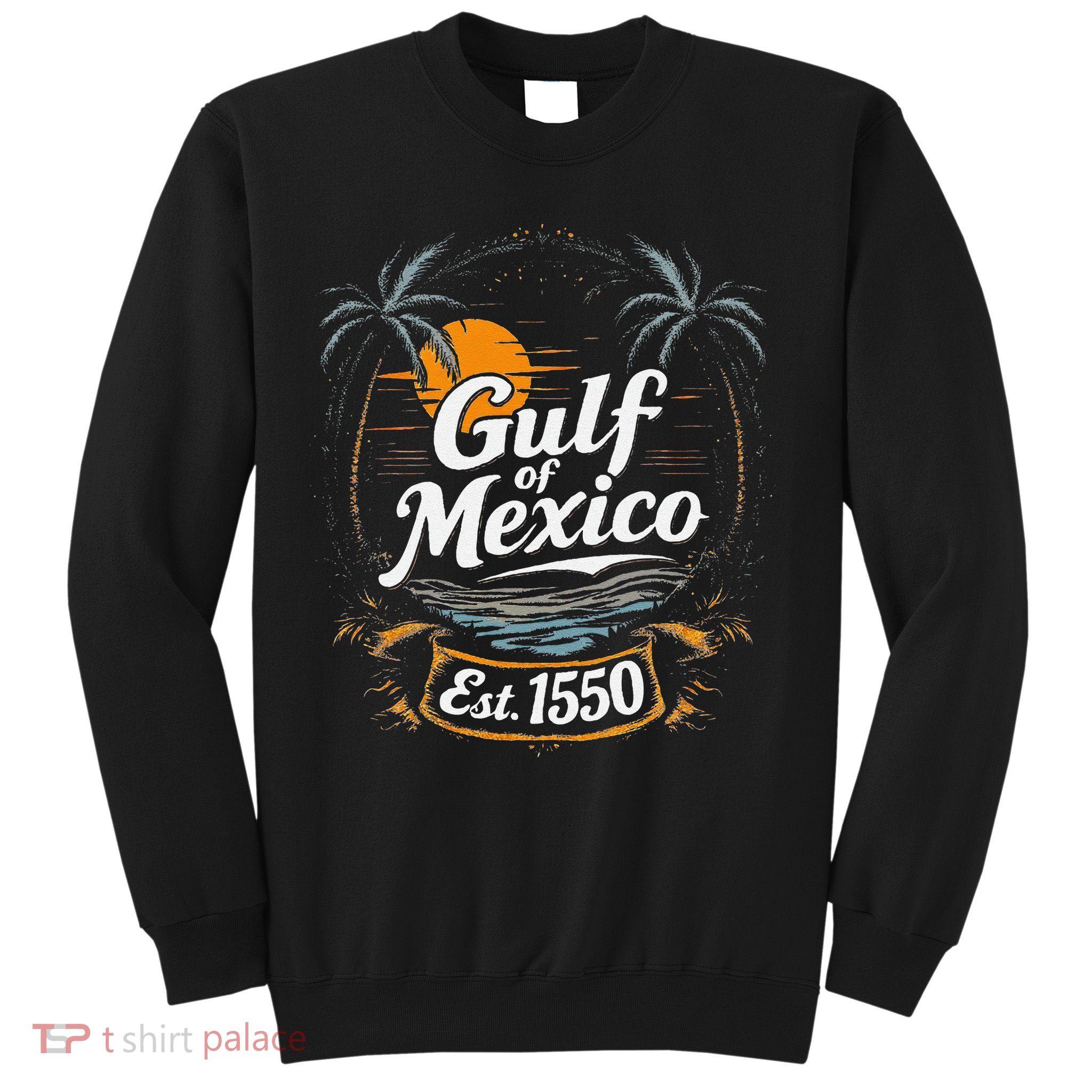 Gulf Of Mexico Est 1550 Retro Vintage Beach Sweatshirt