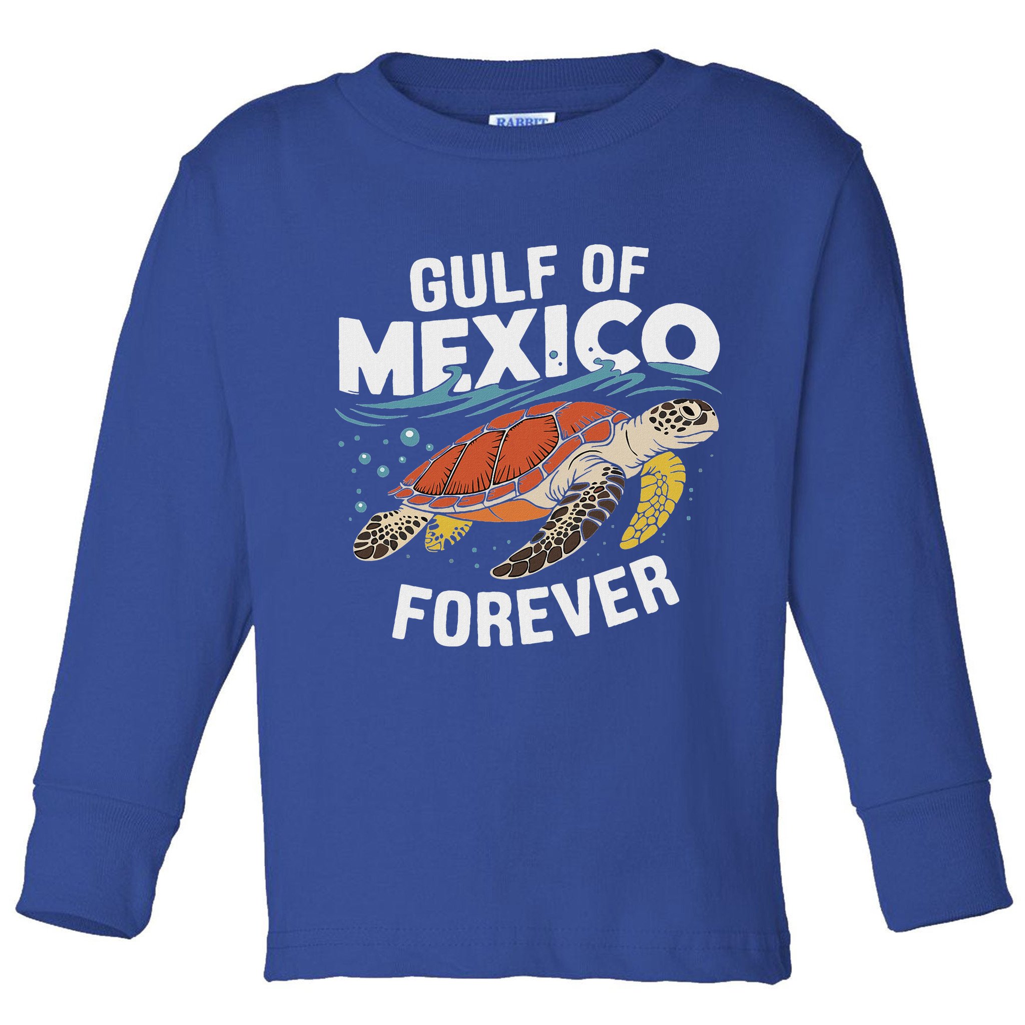 Gulf Of Mexico Forever Sea Turtle Toddler Long Sleeve Shirt