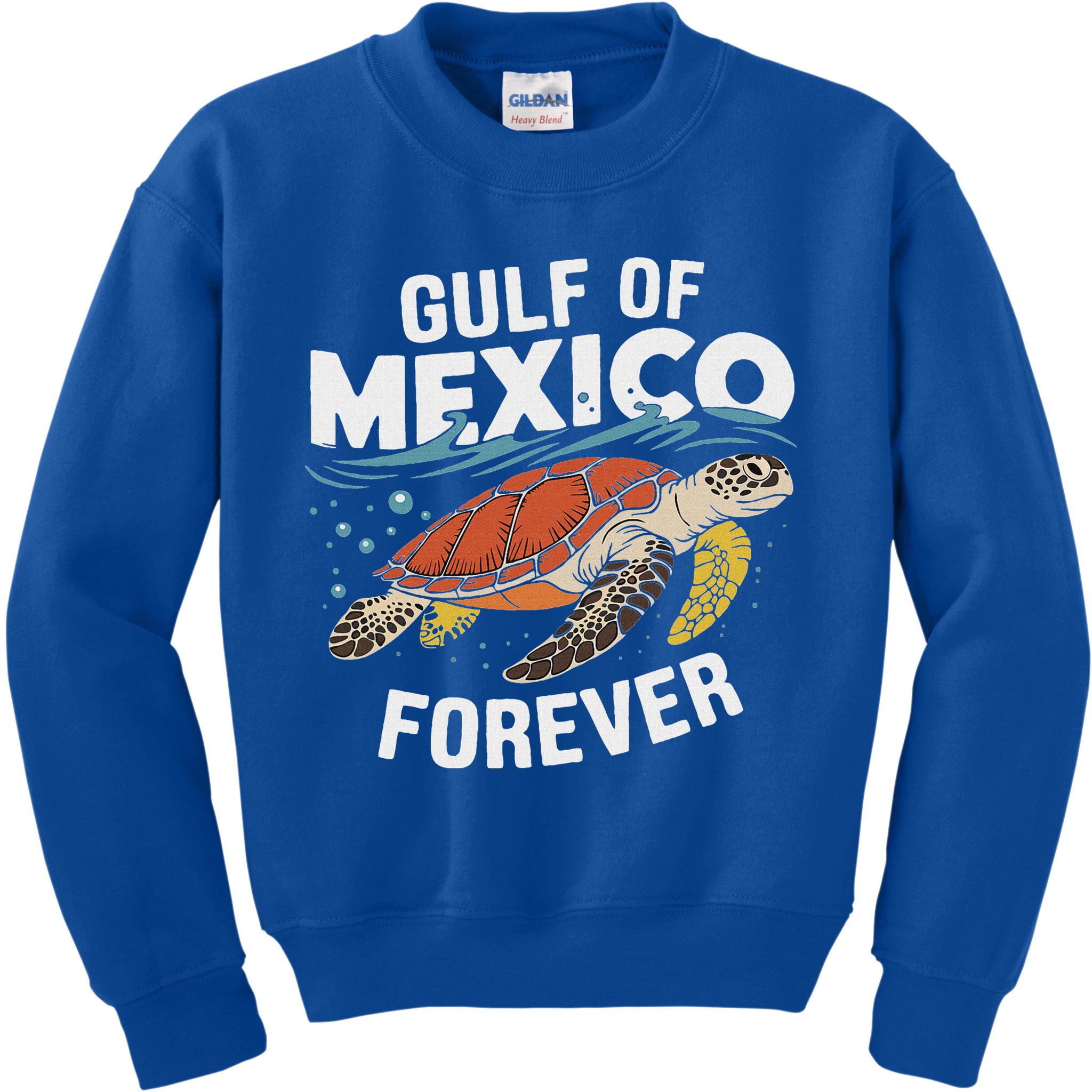 Gulf Of Mexico Forever Sea Turtle Kids Sweatshirt