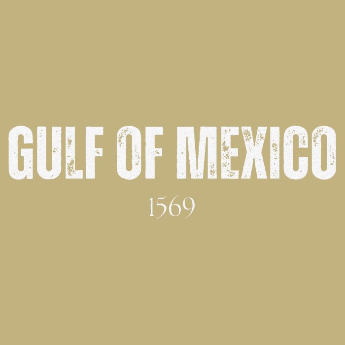 Gulf Of Mexico 1569 American Gulf Of Mexico Map Lover .Png Cooling Performance Crew T-Shirt