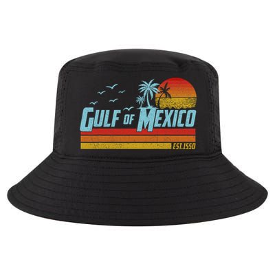 Gulf Of Mexico Est 1550 Retro Vintage Beach Cool Comfort Performance Bucket Hat