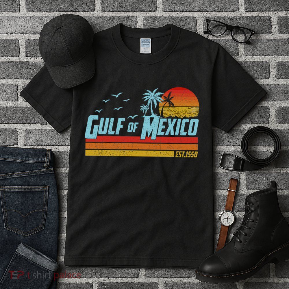 Gulf Of Mexico Est 1550 Retro Vintage Beach Tall T-Shirt