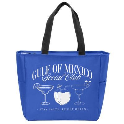 Gulf Of Mexico Social Club Progressive Liberal Zip Tote Bag