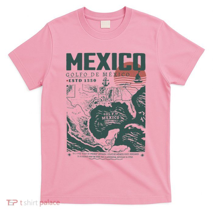 Gulf Of Mexico 1550 Historic Map T-Shirt