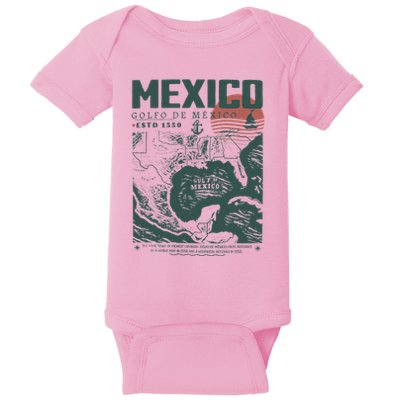 Gulf Of Mexico 1550 Historic Map Baby Bodysuit