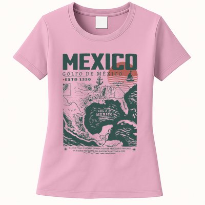 Gulf Of Mexico 1550 Historic Map Womens T-Shirt